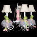 Ballerina Frog Chandelier
